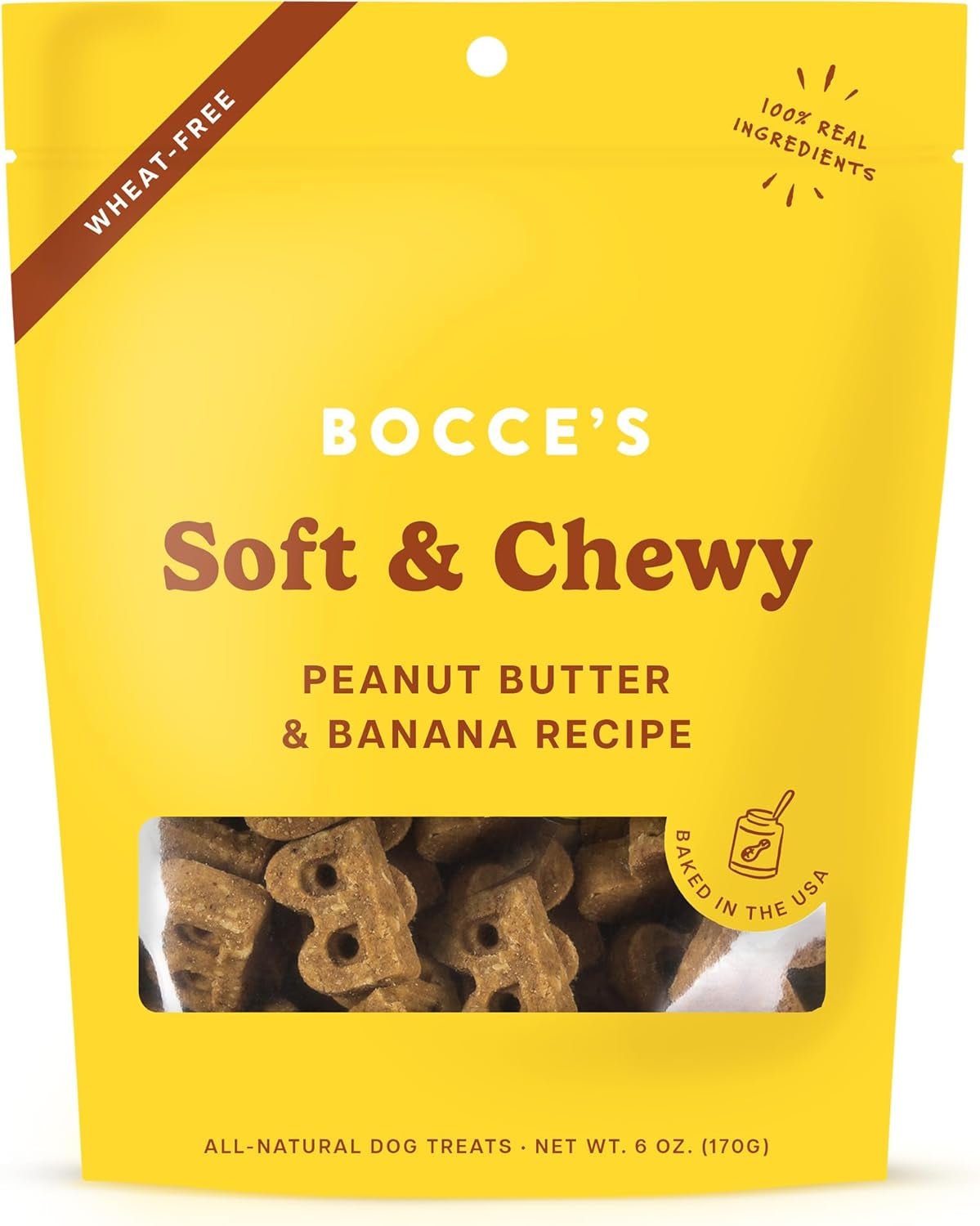 Fireside Apple Pie Treats for Dogs, Wheat-Free Everyday Dog Treats, Made with Real Ingredients, Baked in the USA, All-Natural Soft & Chewy Cookies, Apples, Cheese & Cinnamon, 6 Oz