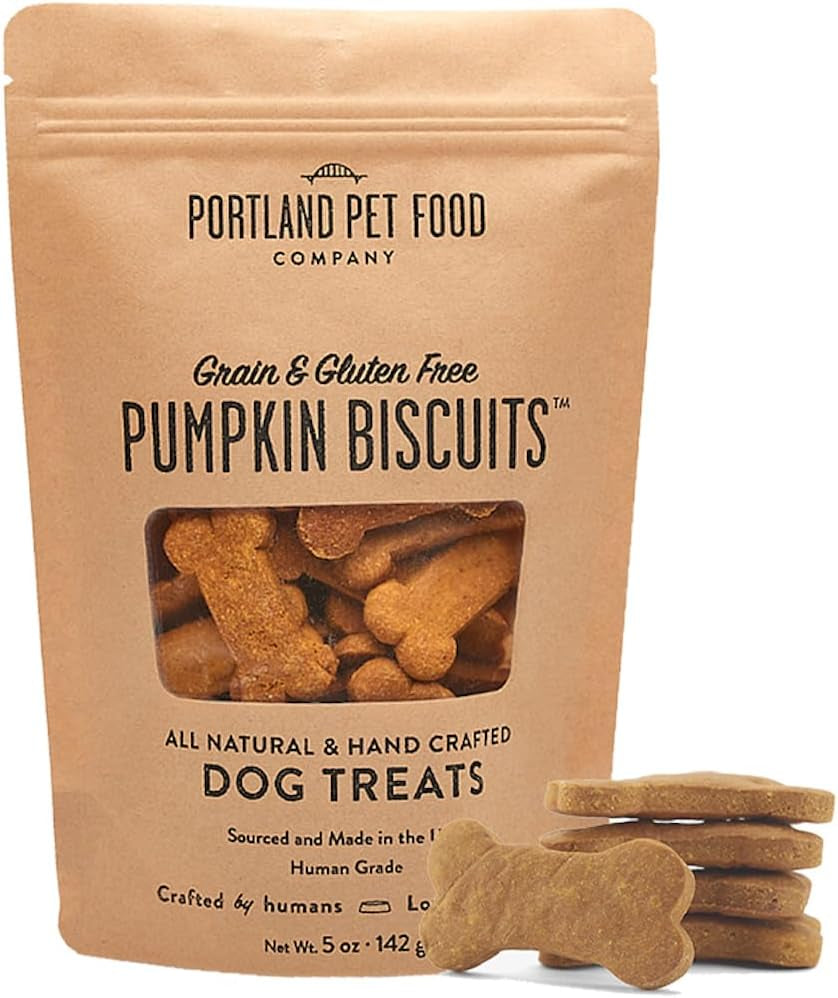 Pumpkin Healthy Dog Treats - Grain-Free, Pumpkin Dog Treats - All Natural Dog Training Treats & Biscuits Made in the USA 