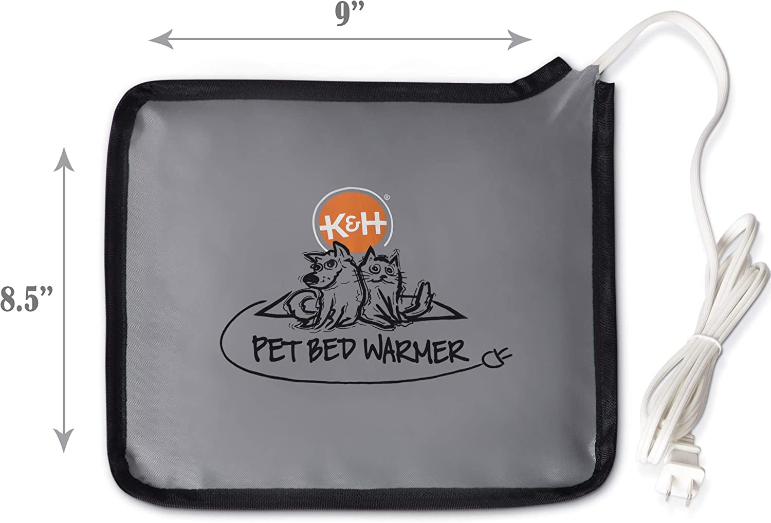 Pet Bed Warmer, Turn Any Cat or Dog Bed into a Heated Cat or Dog Bed, Waterproof Heated Pad to Insert inside Indoor Cat and Dog Beds - Gray Small, 100538772