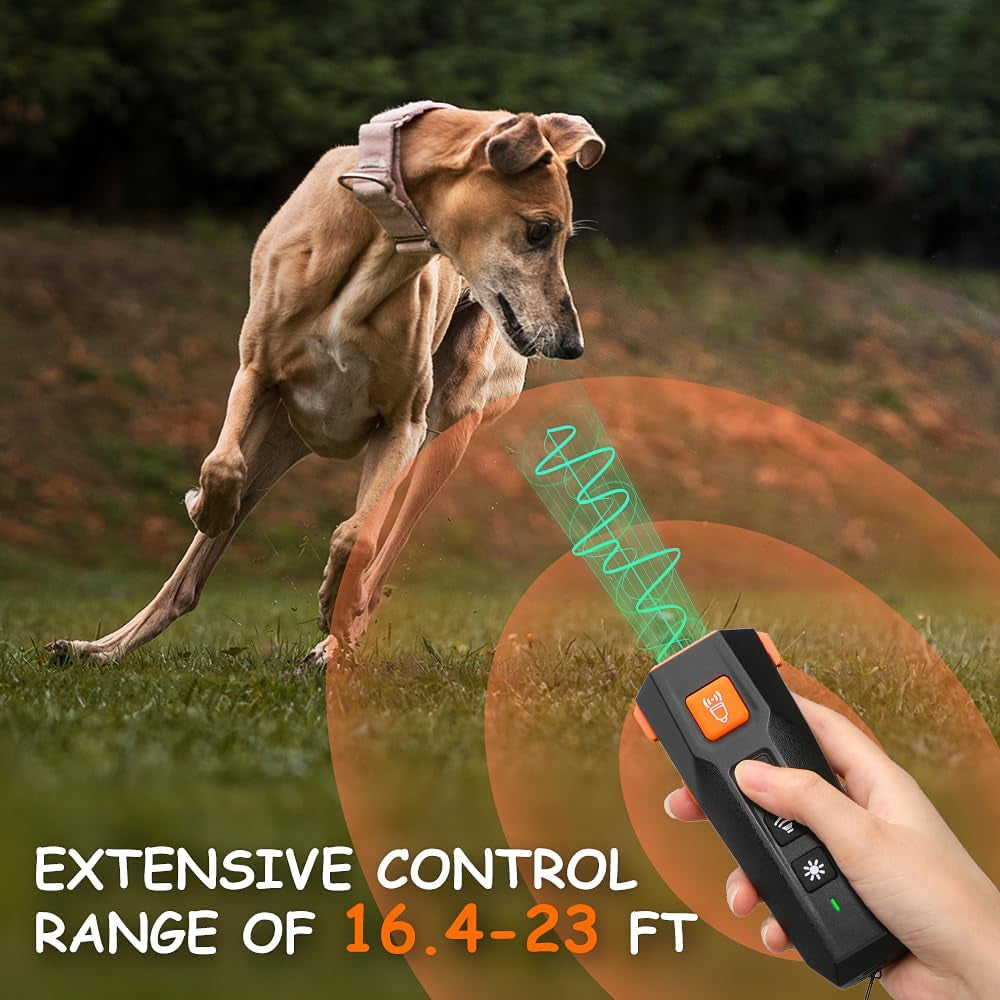 Anti Barking Device Most Effective Dog Bark Deterrent Training Tool, Dog Whistle to Stop Barking, Barking Silencer, Rechargeable