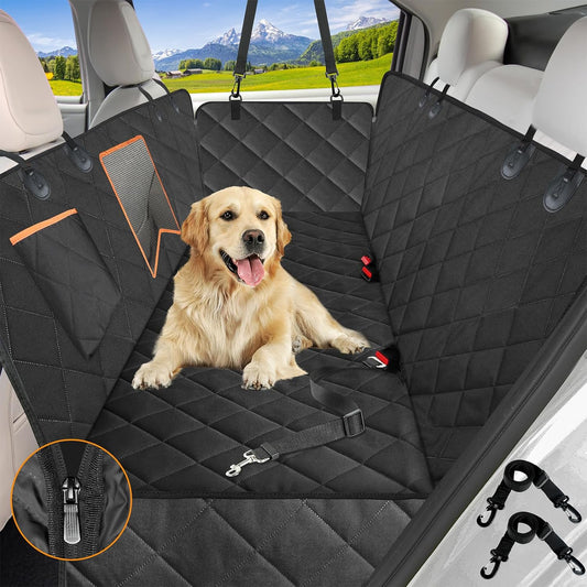 Waterproof Dog Car Seat Cover for Back Seat, Anti-Scratch, Nonslip Car Seat Protector for Dogs, Heavy Duty