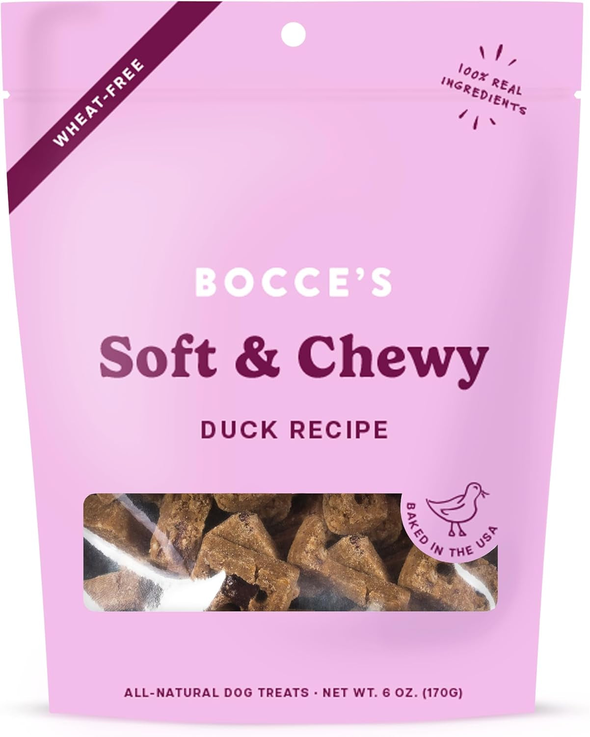 Fireside Apple Pie Treats for Dogs, Wheat-Free Everyday Dog Treats, Made with Real Ingredients, Baked in the USA, All-Natural Soft & Chewy Cookies, Apples, Cheese & Cinnamon, 6 Oz