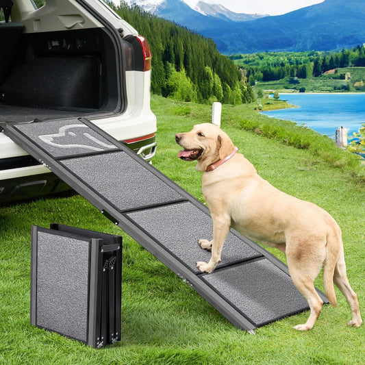 Portable Dog Travel Ramp for Car/SUV 63Lx17W. Up to 250 lbs.