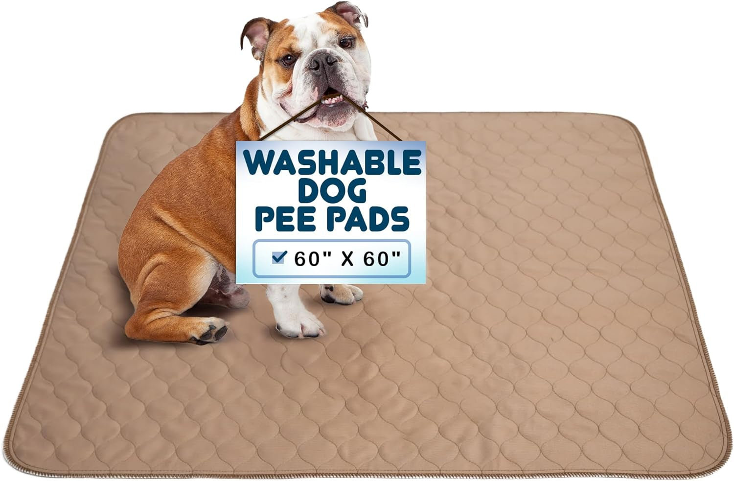 Reusable Dog Pee Pads - Dogs Waterproof Training Pads - Washable & Sanitary 60x60